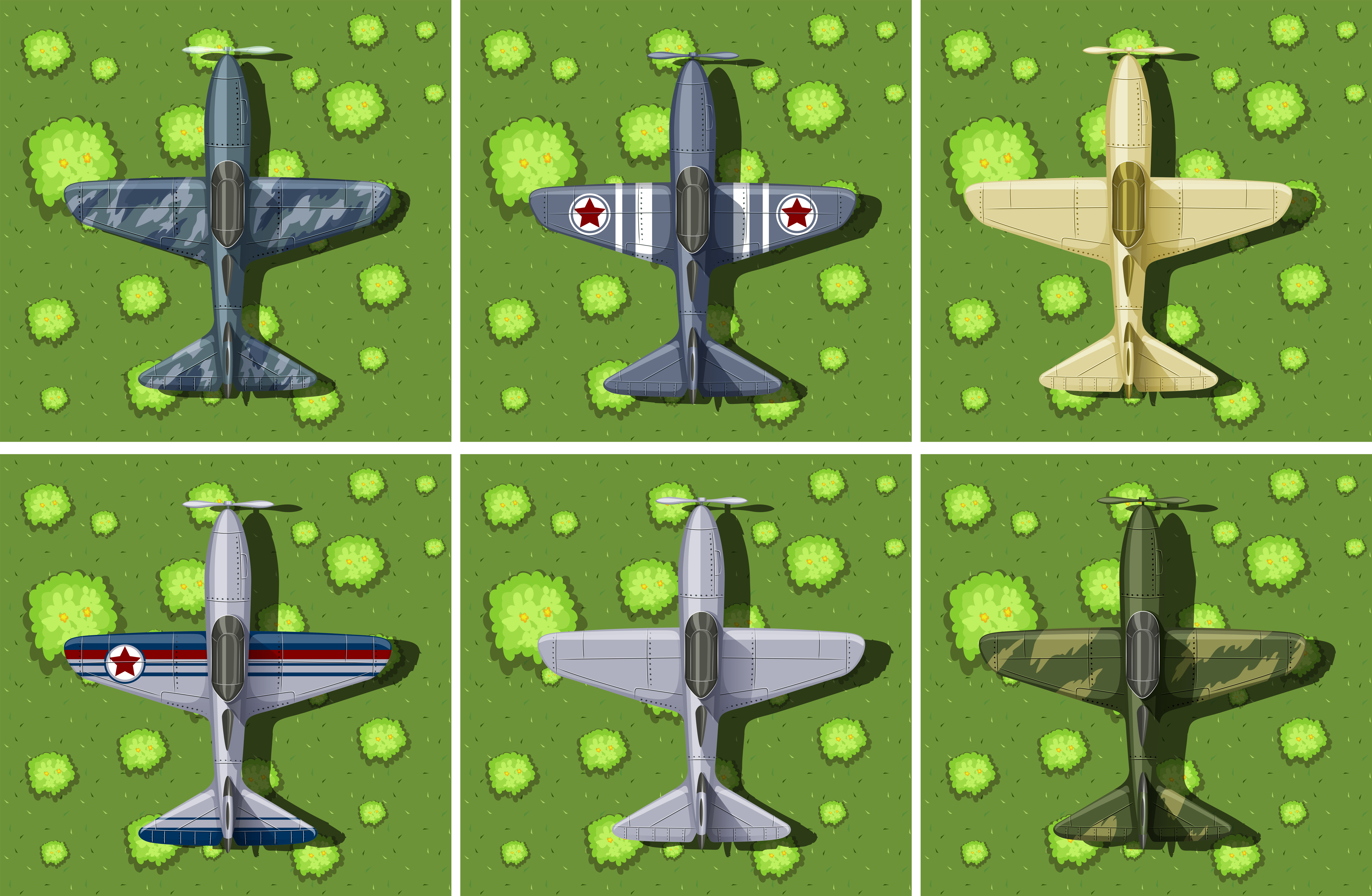 Fase 4: Vliegtuig Sprites